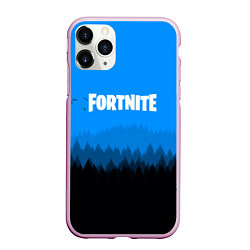 Чехол iPhone 11 Pro матовый Fortnite: Sky Forest, цвет: 3D-розовый