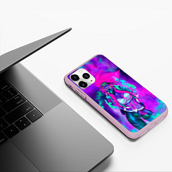 Чехол iPhone 11 Pro матовый Akali KDA, цвет: 3D-розовый — фото 2