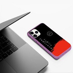 Чехол iPhone 11 Pro матовый 21 Pilots: Red & Black, цвет: 3D-фиолетовый — фото 2