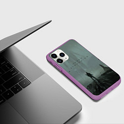 Чехол iPhone 11 Pro матовый Death Stranding, цвет: 3D-фиолетовый — фото 2