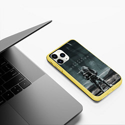 Чехол iPhone 11 Pro матовый Death Stranding: Dark Space, цвет: 3D-желтый — фото 2