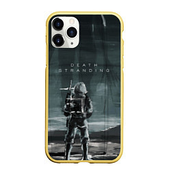 Чехол iPhone 11 Pro матовый Death Stranding: Dark Space, цвет: 3D-желтый