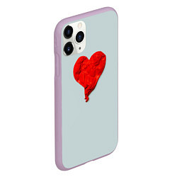 Чехол iPhone 11 Pro матовый Kanye West: Heartbreak, цвет: 3D-сиреневый — фото 2