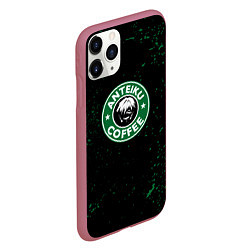 Чехол iPhone 11 Pro матовый Anteiku coffee sturbucks, цвет: 3D-малиновый — фото 2