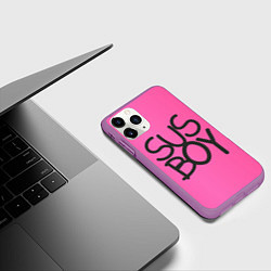 Чехол iPhone 11 Pro матовый Susboy, цвет: 3D-фиолетовый — фото 2