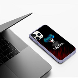 Чехол iPhone 11 Pro матовый Sally Face окровавленное лицо, цвет: 3D-светло-сиреневый — фото 2