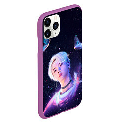 Чехол iPhone 11 Pro матовый BTS DNA, цвет: 3D-фиолетовый — фото 2