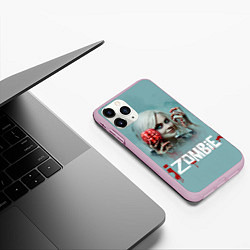 Чехол iPhone 11 Pro матовый I Zombie, цвет: 3D-розовый — фото 2