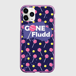 Чехол iPhone 11 Pro матовый GONE Fludd, цвет: 3D-фиолетовый