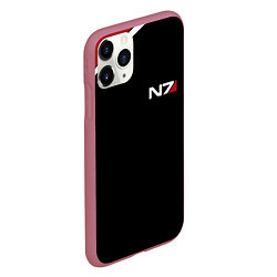 Чехол iPhone 11 Pro матовый MASS EFFECT N7, цвет: 3D-малиновый — фото 2