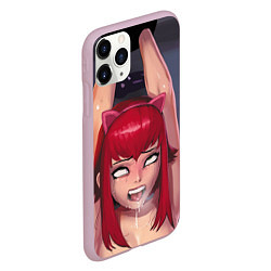 Чехол iPhone 11 Pro матовый Ahegao, цвет: 3D-розовый — фото 2