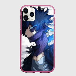 Чехол iPhone 11 Pro матовый Академия героев - Даби, цвет: 3D-малиновый