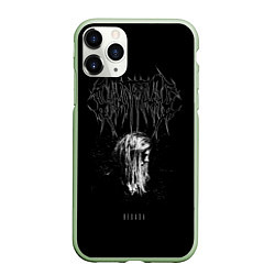 Чехол iPhone 11 Pro матовый Ghostemane, цвет: 3D-салатовый