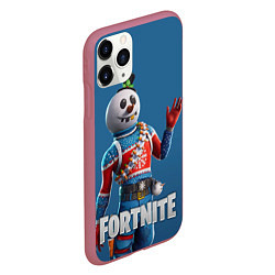 Чехол iPhone 11 Pro матовый FORTNITE, цвет: 3D-малиновый — фото 2