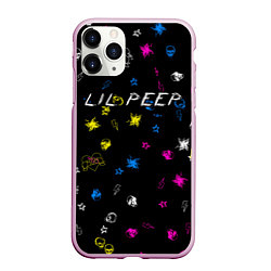Чехол iPhone 11 Pro матовый Lil Peep: Legend, цвет: 3D-розовый