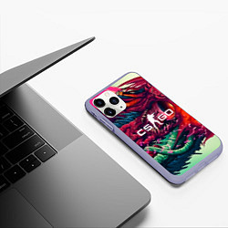 Чехол iPhone 11 Pro матовый CS:GO Hyper Beast Skin, цвет: 3D-светло-сиреневый — фото 2