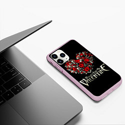 Чехол iPhone 11 Pro матовый Bullet For My Valentine: Temper Temper, цвет: 3D-розовый — фото 2