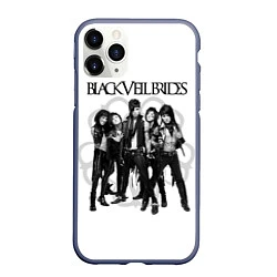 Чехол iPhone 11 Pro матовый Black Veil Brides, цвет: 3D-серый