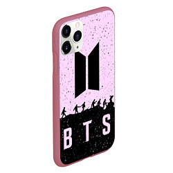 Чехол iPhone 11 Pro матовый BTS Boys, цвет: 3D-малиновый — фото 2