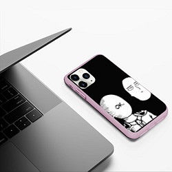 Чехол iPhone 11 Pro матовый Saitama: One-Punch Man, цвет: 3D-розовый — фото 2