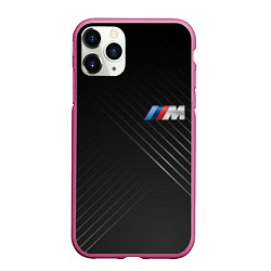 Чехол iPhone 11 Pro матовый BMW, цвет: 3D-малиновый