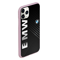 Чехол iPhone 11 Pro матовый BMW: Steel Line, цвет: 3D-розовый — фото 2