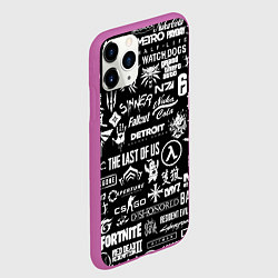 Чехол iPhone 11 Pro матовый Истинный геймер, цвет: 3D-фиолетовый — фото 2