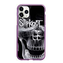 Чехол iPhone 11 Pro матовый Slipknot Death, цвет: 3D-фиолетовый