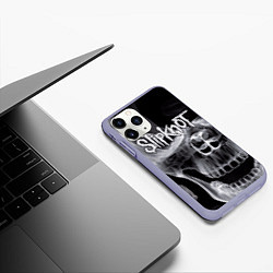 Чехол iPhone 11 Pro матовый Slipknot Death, цвет: 3D-светло-сиреневый — фото 2