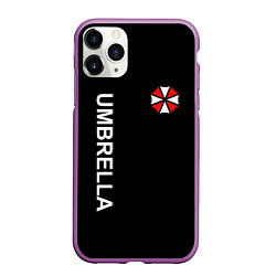Чехол iPhone 11 Pro матовый UMBRELLA CORP, цвет: 3D-фиолетовый