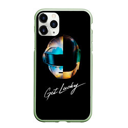Чехол iPhone 11 Pro матовый Daft Punk: Get Lucky, цвет: 3D-салатовый
