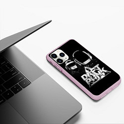 Чехол iPhone 11 Pro матовый Daft Punk: Space Rangers, цвет: 3D-розовый — фото 2