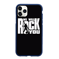 Чехол iPhone 11 Pro матовый Queen: We will rock you, цвет: 3D-тёмно-синий