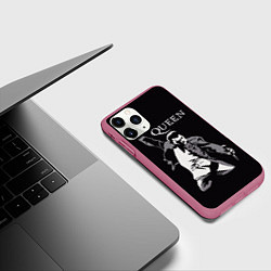 Чехол iPhone 11 Pro матовый Queen Star, цвет: 3D-малиновый — фото 2
