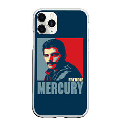 Чехол iPhone 11 Pro матовый Queen: Freddie Mercury, цвет: 3D-белый