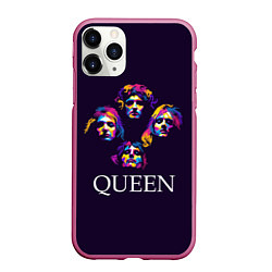 Чехол iPhone 11 Pro матовый Queen: Fan Art, цвет: 3D-малиновый