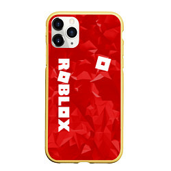 Чехол iPhone 11 Pro матовый ROBLOX: Red Style, цвет: 3D-желтый