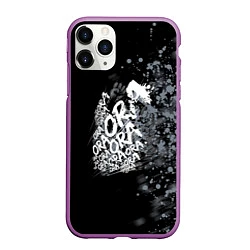 Чехол iPhone 11 Pro матовый JoJo, цвет: 3D-фиолетовый