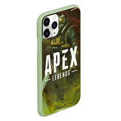 Чехол iPhone 11 Pro матовый Apex Legends: Toxic Soldier, цвет: 3D-салатовый — фото 2