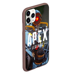 Чехол iPhone 11 Pro матовый Apex Legends: Robot, цвет: 3D-коричневый — фото 2