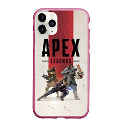 Чехол iPhone 11 Pro матовый Apex Legends, цвет: 3D-малиновый