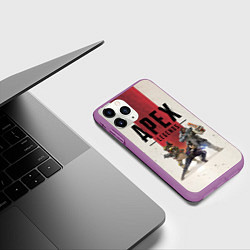 Чехол iPhone 11 Pro матовый Apex Legends, цвет: 3D-фиолетовый — фото 2