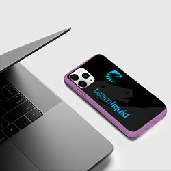 Чехол iPhone 11 Pro матовый TEAM LIQUID, цвет: 3D-фиолетовый — фото 2