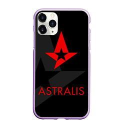 Чехол iPhone 11 Pro матовый Astralis: Black Style, цвет: 3D-сиреневый