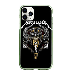Чехол iPhone 11 Pro матовый Metallica: Hard Metal, цвет: 3D-салатовый