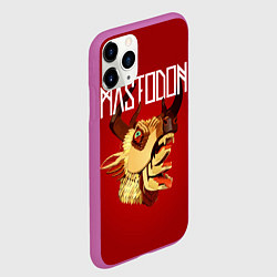Чехол iPhone 11 Pro матовый Mastodon: Leviathan, цвет: 3D-фиолетовый — фото 2