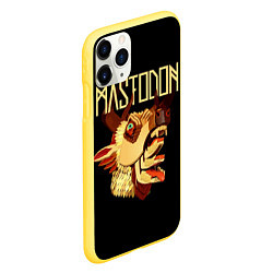 Чехол iPhone 11 Pro матовый Mastodon: Leviathan, цвет: 3D-желтый — фото 2