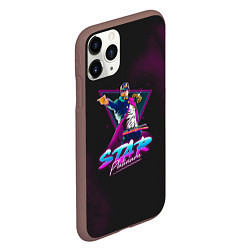 Чехол iPhone 11 Pro матовый JoJo: Star Platinum, цвет: 3D-коричневый — фото 2