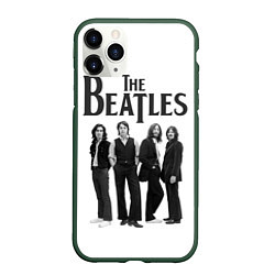 Чехол iPhone 11 Pro матовый The Beatles: White Side, цвет: 3D-темно-зеленый