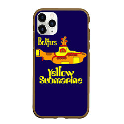 Чехол iPhone 11 Pro матовый The Beatles: Yellow Submarine